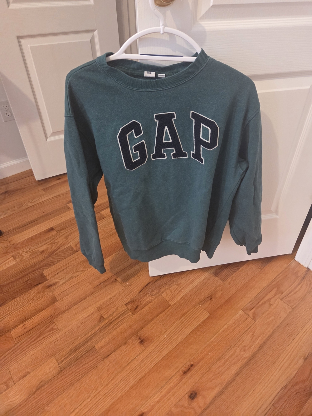 GAP Womens Crewneck Sweatshirt - Teal Green